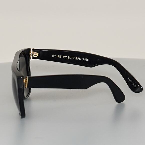 Retrosuperfuture Flat Top Black Sunglasses - Made in Italy - Picture 6 of 6
